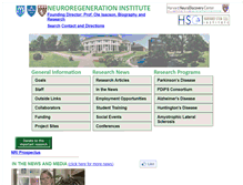 Tablet Screenshot of neuroregeneration.org